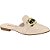 Mule Feminino Beira Rio Casual Bico Fino creme - Imagem 1