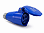 Acoplador Tomada Industrial 2P+T 16A Rohdina 6h Azul - Imagem 1