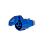 Acoplador Tomada Industrial 2P+T 16A Rohdina 6h  Azul - Imagem 1
