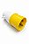 Plug Tomada Industrial Macho 32A 3 Pinos 2p+T Amarela 127v - Imagem 1
