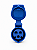 Acoplador Tomada Plug Industrial Fêmea 16A 3 Pinos 2p+T Azul 220V - Imagem 2