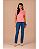 Calça Reta Jeans Malha - Imagem 1