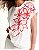 T-Shirt Floral Contorno Bordado - Imagem 3