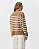 Blusa Tricot Listrada Gola Alta Khaki - Imagem 5