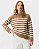 Blusa Tricot Listrada Gola Alta Khaki - Imagem 1