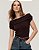 Blusa Tricot Pala Drapeada - Imagem 1
