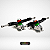 Setup 186mm - Eixos Preto / Base Prata 51°/30° - Kit 80 - Imagem 1