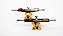 Setup 158mm - Eixos Bronze Camaleão e Bases 45°/35° Ouro Fiquei Rico - Kit 06 - Imagem 9
