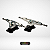 Setup 171mm - Eixos Prata e Bases 45°/30° Pretas - Kit 09 - Imagem 1