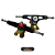 Setup 158mm - Eixos Preto / Base Ouro Fiquei Rico 45°/35° - Kit 15 - Imagem 1