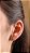 Brinco ear hook cravejado de prata 925 - Imagem 2