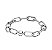 Pulseira de elos na prata - Imagem 1