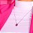 Colar oval 8mm pink - Imagem 3