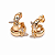 Dupla de argola de abelha - Imagem 2