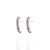 Brinco ear hook duas fileiras cravejadas - Imagem 1