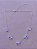 Choker Oval Lavanda na prata - Imagem 2