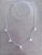 Choker triângulo cristal na prata - Imagem 2