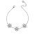 Pulseira  flor cinco pétalas formato navete - Imagem 1
