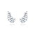 Brinco ear cuff de navetes acqua - Imagem 1