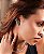 Brinco ear cuff seis ovais com gota invertidana ponta colombiana - Imagem 3