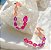 Brinco ear chain pink - Imagem 3