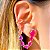 Brinco ear chain pink - Imagem 6