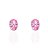 Brinco oval 6x8 pink - Imagem 1