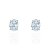 Brinco oval 6x8 acqua marine - Imagem 1