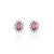 Brinco oval pink - Imagem 1