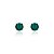 Brinco esmeralda 8mm - Imagem 1