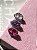 Pingente para pulseira de fita oval cristal e pink - Imagem 2