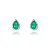 Brinco de gota  esmeralda - Imagem 1