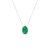Colar oval esmeralda - Imagem 1
