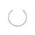 Pulseira riviera retangular pink - Imagem 1
