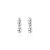 Brinco earhook com duas fileiras cravejadas na prata - Imagem 1