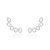 Brinco earcuff cinco ovais cristal - Imagem 1