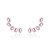 Brinco earcuff cinco ovais pink - Imagem 1