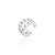 Piercing fake duas fileiras cravejadas cristal - Imagem 1