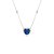 Colar coração safira - Imagem 1