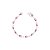 Pulseira riviera pink e cristal - Imagem 1