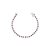 Pulseira riviera redonda pink - Imagem 1