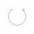 Pulseira fio faca navete, gota e retangular cristal - Imagem 1