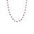 Colar fio faca navete, gota e retangular pink - Imagem 1