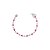 Pulseira fio faca oval pink - Imagem 1