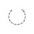 Pulseira fio faca oval tanzanita - Imagem 1