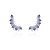 Brinco earcuff seis gotas tanzanita - Imagem 1