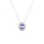 Colar oval tanzanita na prata 925 - Imagem 1