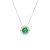 Colar redondo esmeralda 12mm - Imagem 1