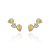 Brinco earcuff gotas e triângulo citrino - Imagem 1