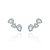 Brinco earcuff gotas e triângulo acqua - Imagem 1